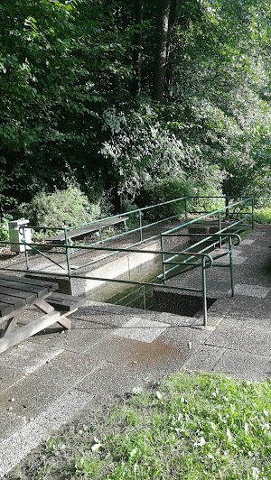 Alte Wassertretstelle am Kurwald