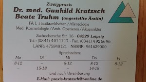 Dr. med Gunhild Kratzsch Beate Truhm in Vertretung Frau Dr. med. Ines Hofmann